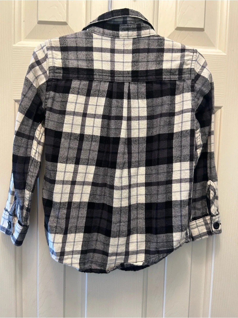 The Children's Place Black & White Plaid Button-Down Shirt